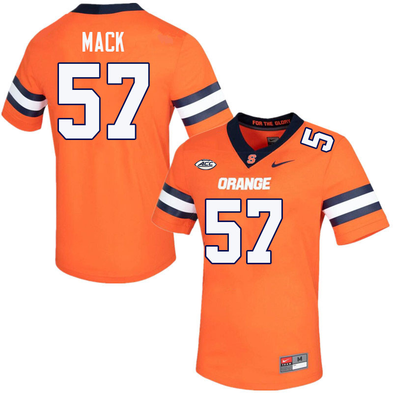 Men-Youth #57 Trevion Mack Syracuse Orange 2023 College Football Jerseys Stitched Sale-Orange